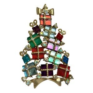 Avon 4th Annual Christmas‎ Tree brooch